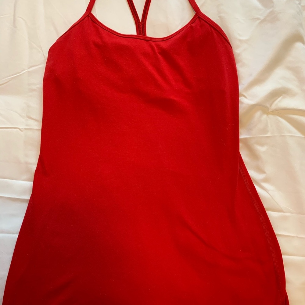 Red Lululemon Align Tank Top